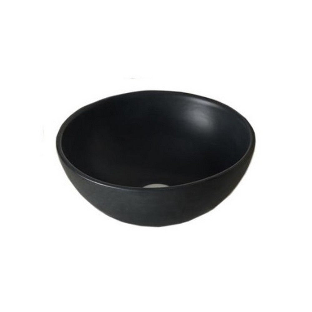 Baron A025-Bathroom BLK Top Mount Black Wash Basin – Sit And Tap